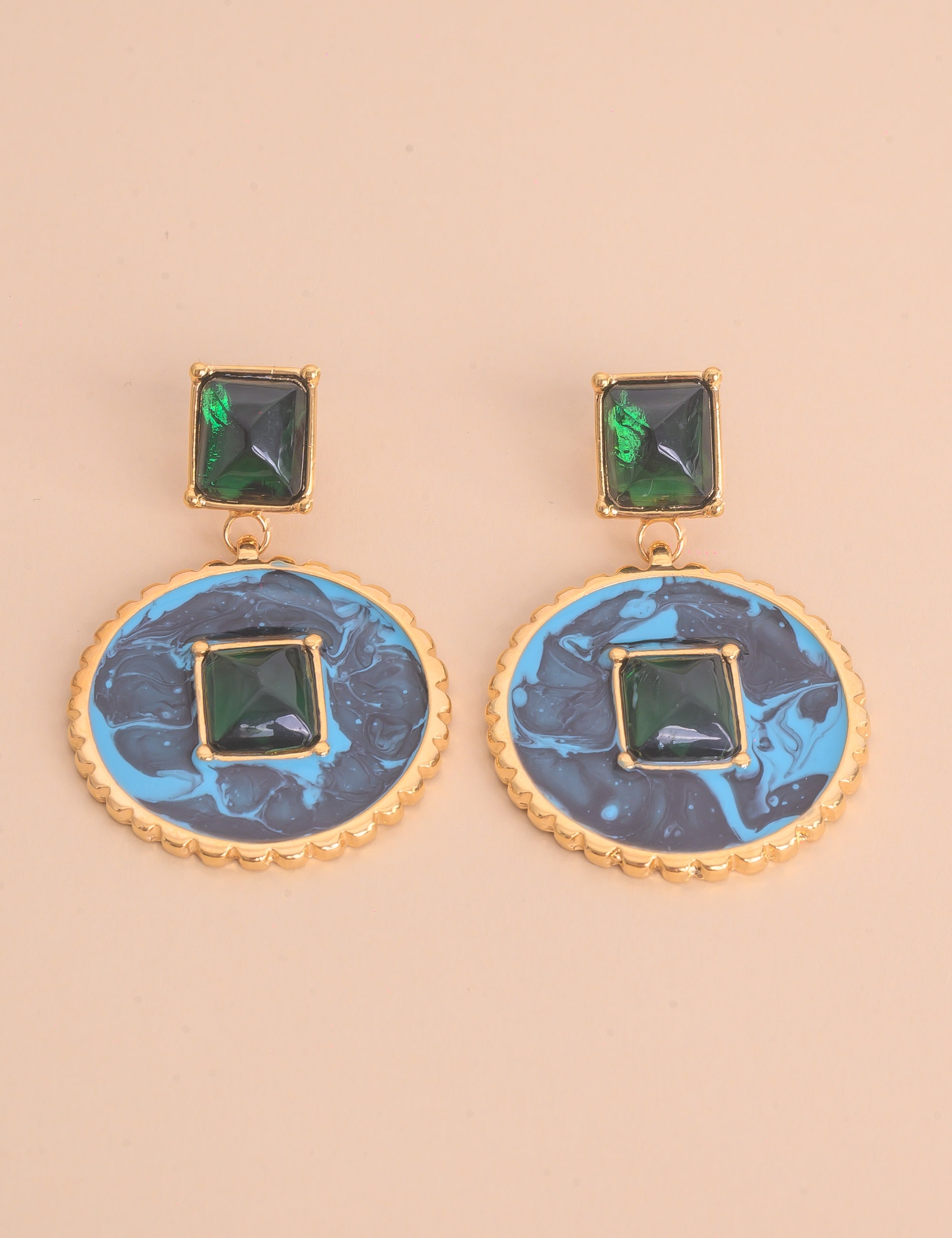 BRINCO RESINA PEDRA VERDE - BR29273VO13