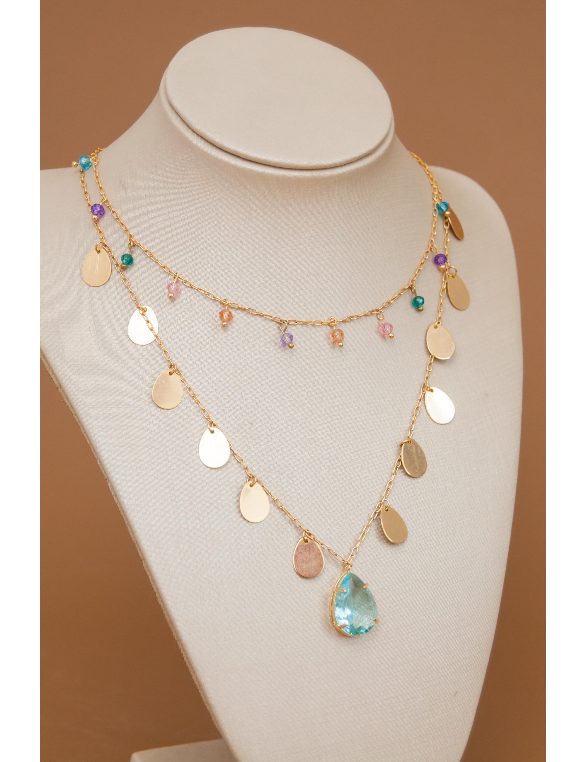 COLAR CHOKER CRISTAIS COLORS - CO0017VO01