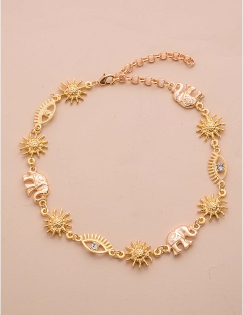 COLAR CHOKER OURO SOL ELEFANTE - CO29171VO01