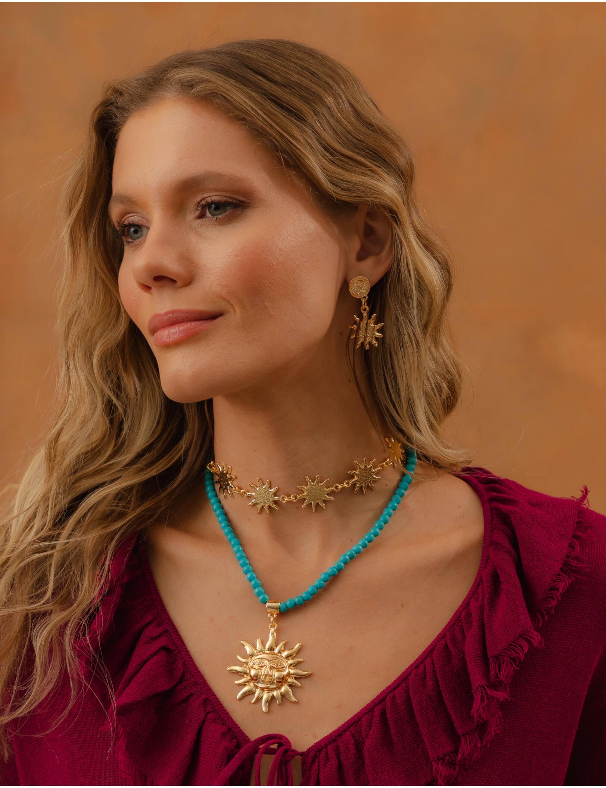 COLAR CHOKER SOL OURO - CO29146VO01