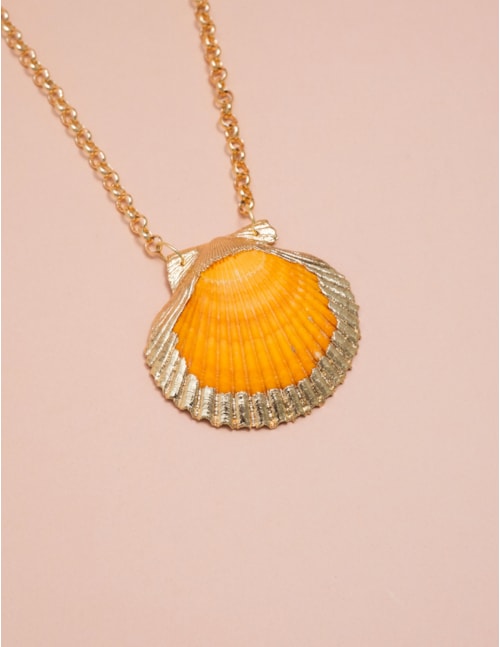 COLAR CONCHA DUO ORANGE