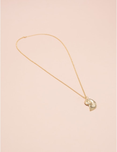 COLAR CONCHA OURO - CO29056