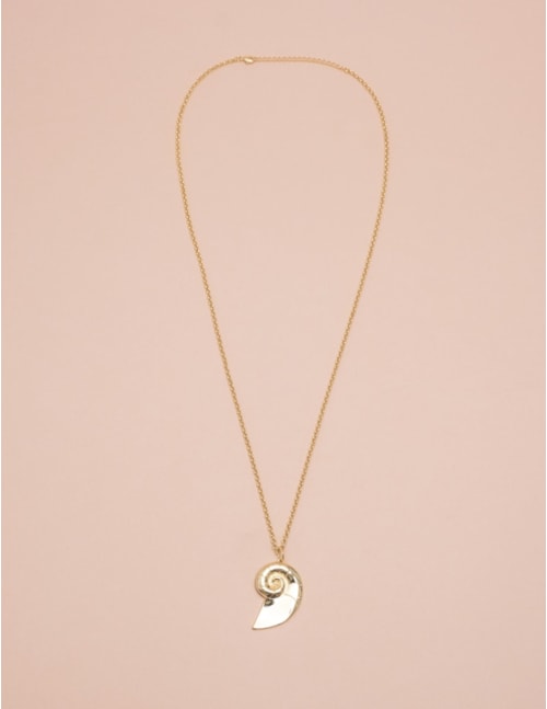 COLAR CONCHA OURO - CO29056