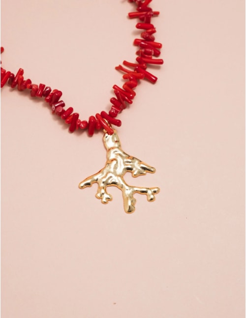 COLAR CORAL DE CASCALHO CLARA B2B - CO3036VO01