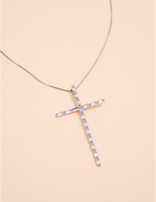 COLAR CRUZ SILVER - CO2636