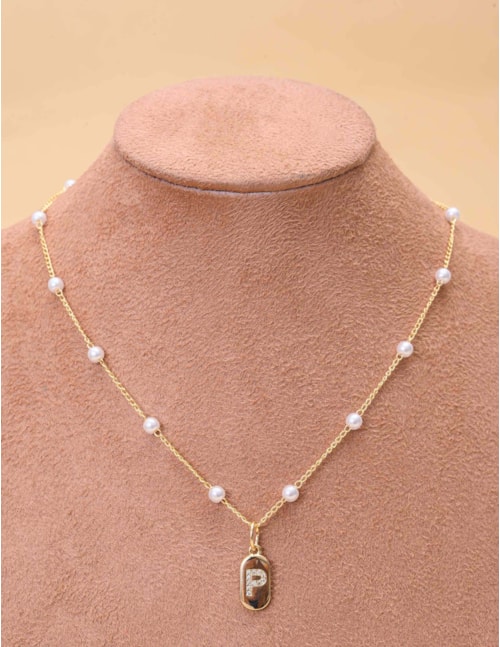 COLAR DE PÉROLA LETRAS - CO29406VO01