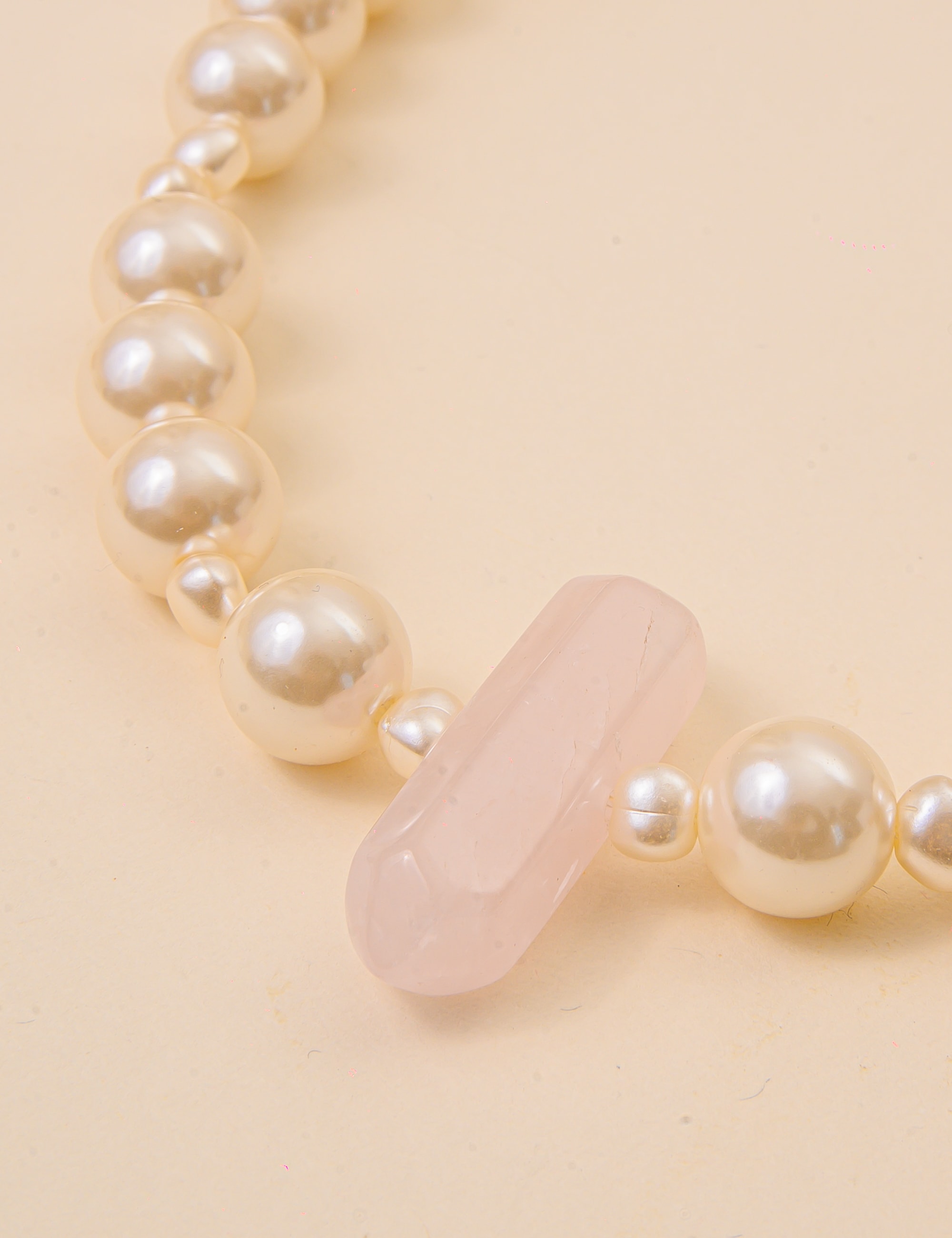 COLAR DE PEROLA QUARTZO ROSA - CO29266VO03