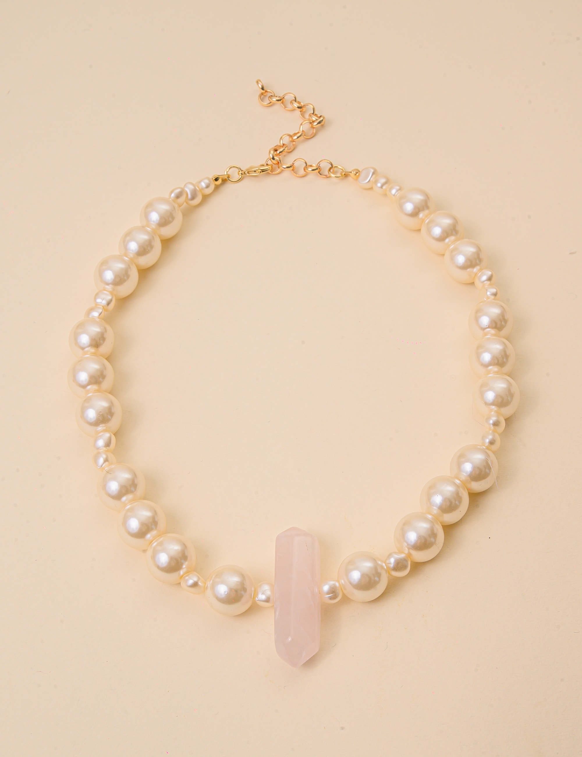 COLAR DE PEROLA QUARTZO ROSA - CO29266VO03