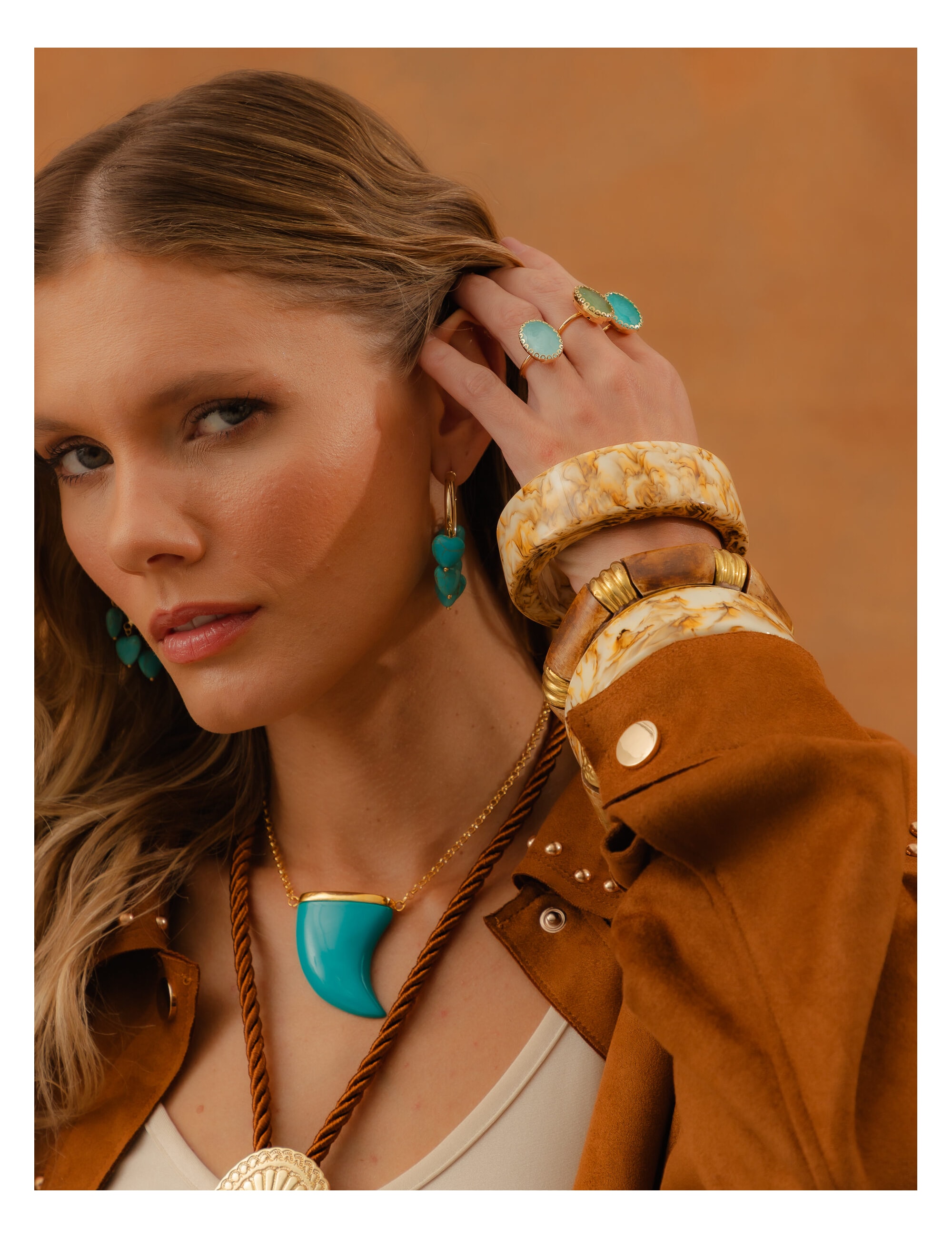 COLAR DENTE TURQUESA - CO29135V003