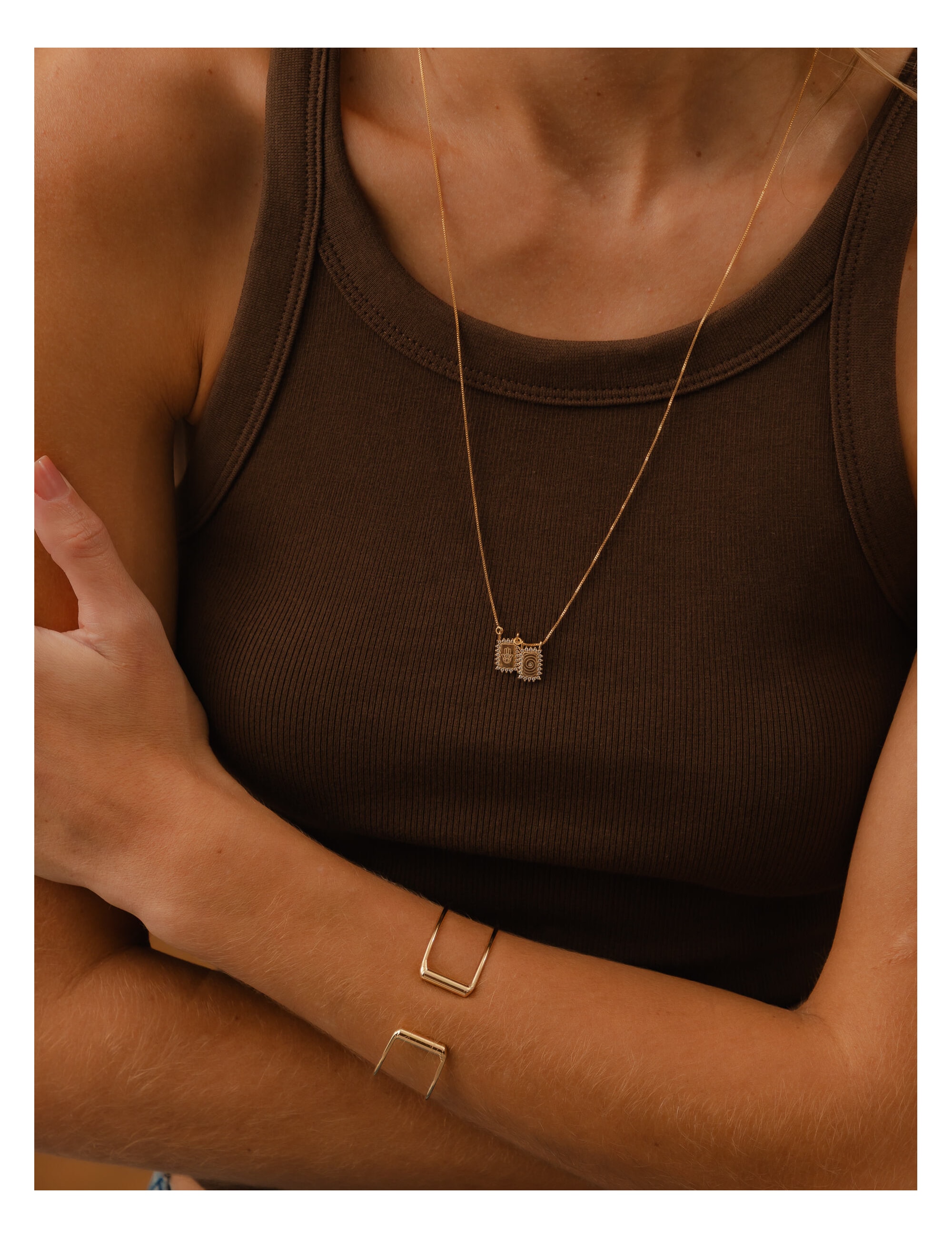 COLAR ESCAPULARIO OURO - CO29158V002
