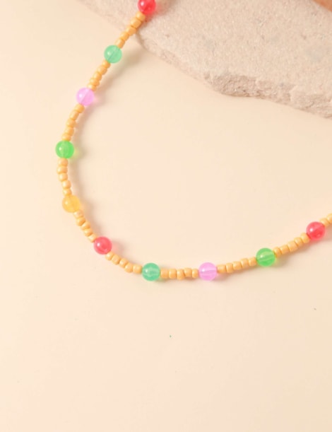 Colar Esfera Beads Yellow