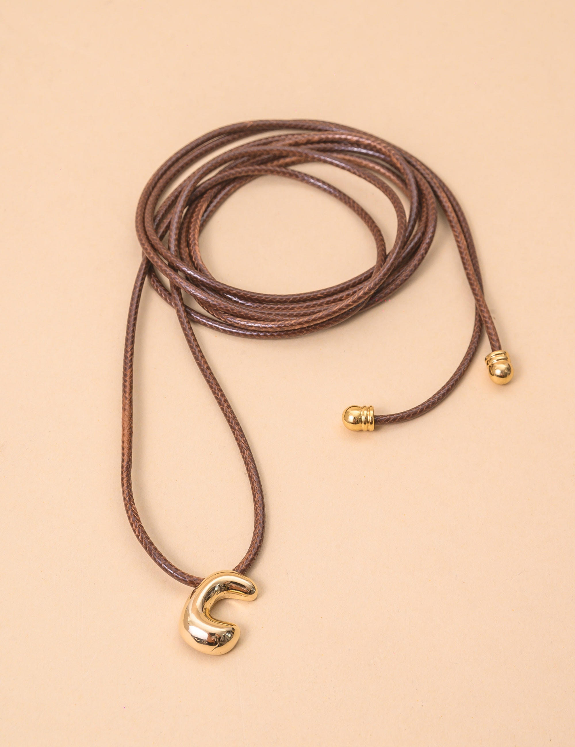COLAR FIO PINGENTE C MARROM CLARO - CO29208VO09