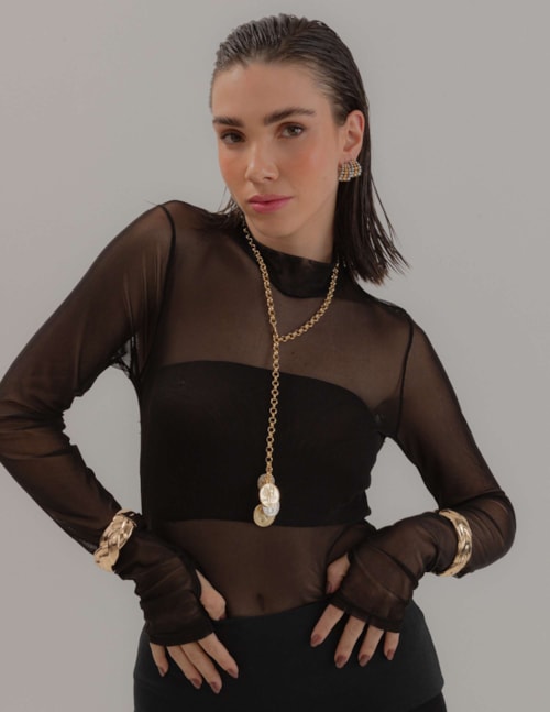COLAR GRAVATA MEDALHA DUO  - CO2939VO01