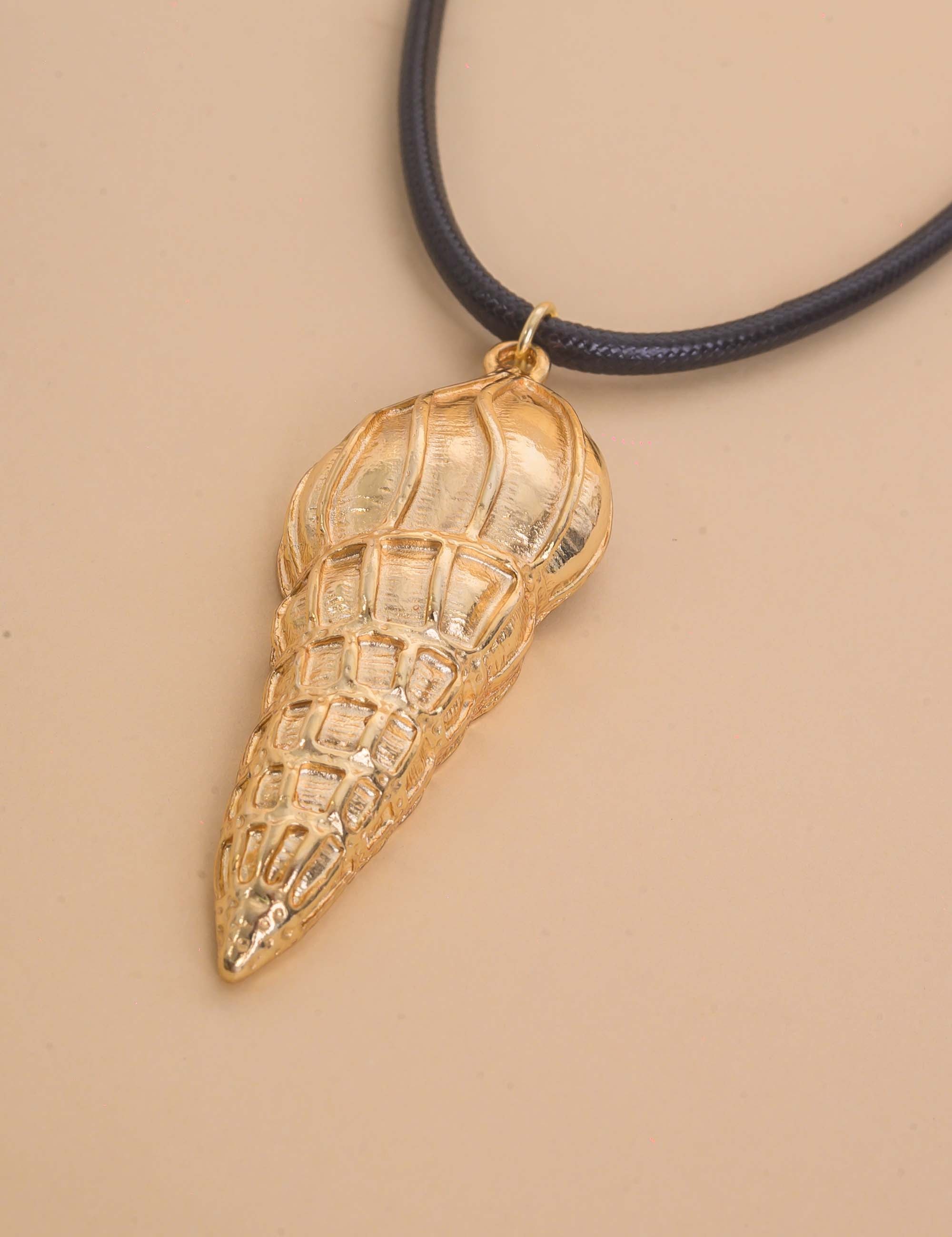 COLAR LONGO PINGENTE OURO CONCHA - CO29400VO01