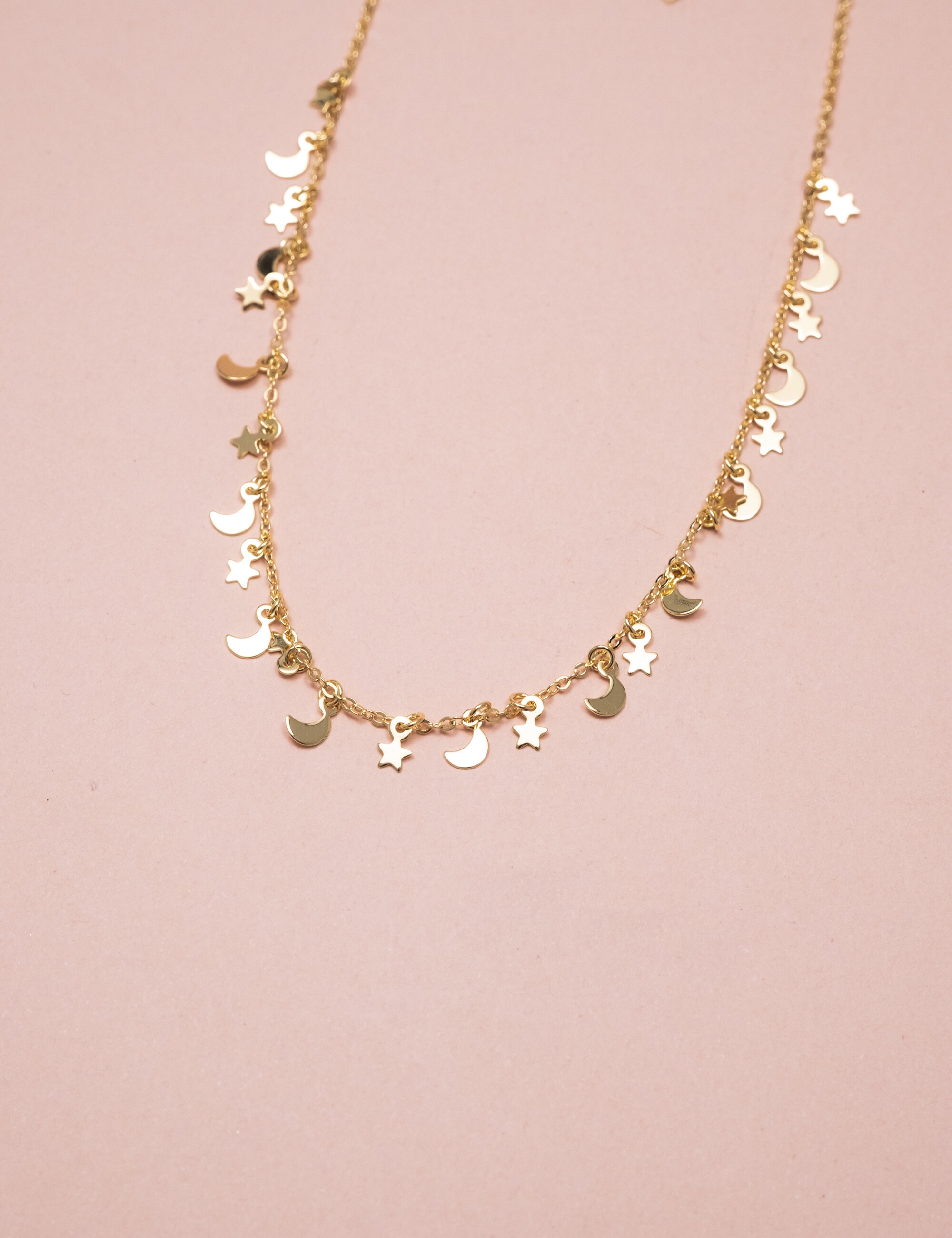 COLAR LUA ESTRELA OURO - CO29128V001