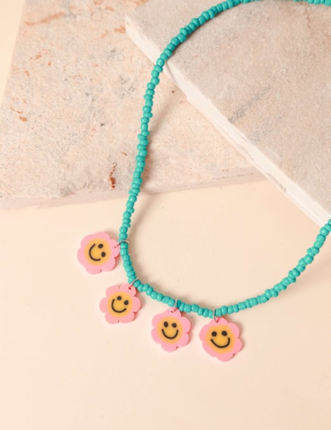 Colar Margarida Smile Beads Blue