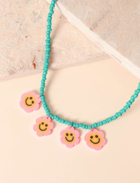 Colar Margarida Smile Beads Blue