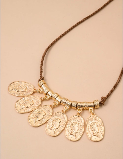 COLAR MEDALHA  OURO - CO29224