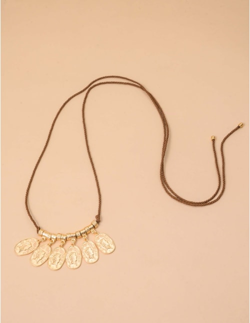 COLAR MEDALHA  OURO - CO29224