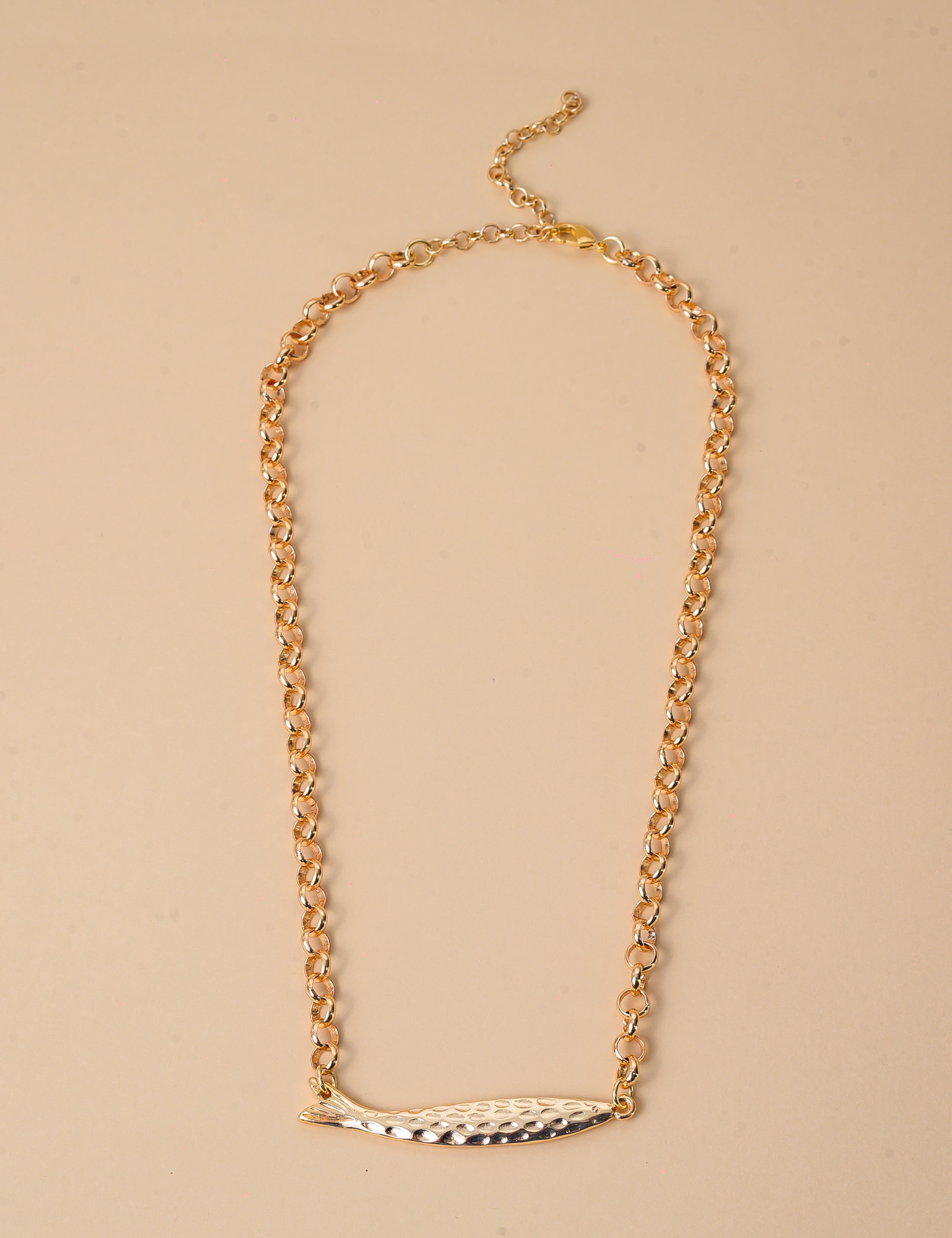 COLAR METAL OURO PEIXE - CO29316VO01