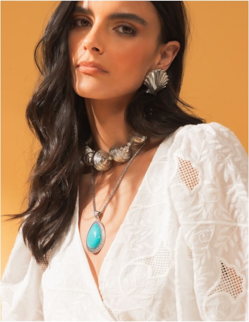 COLAR PEROLA CONCHA SILVER - CO3051VO02