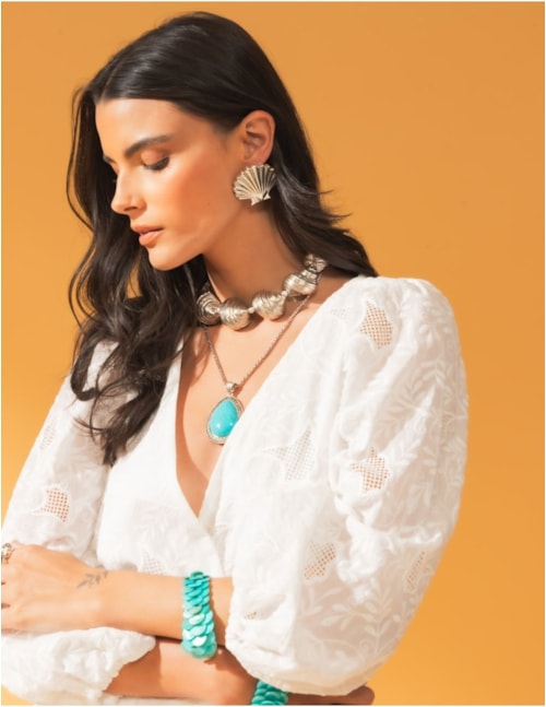 COLAR PEROLA CONCHA SILVER - CO3051VO02