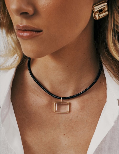 COLAR PINGENTE CRISTAL - CO29313