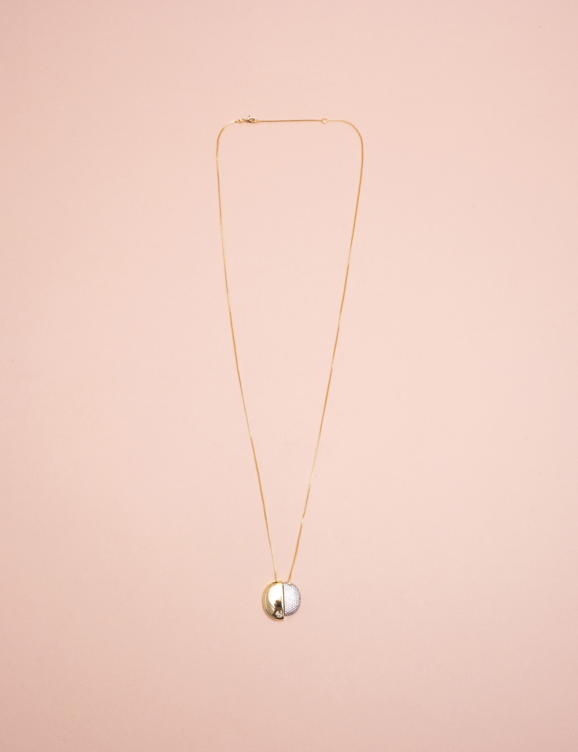 COLAR RÓDIO BRANCO & OURO - CO29112