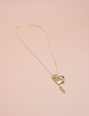 COLAR ZARA HEART GOLD