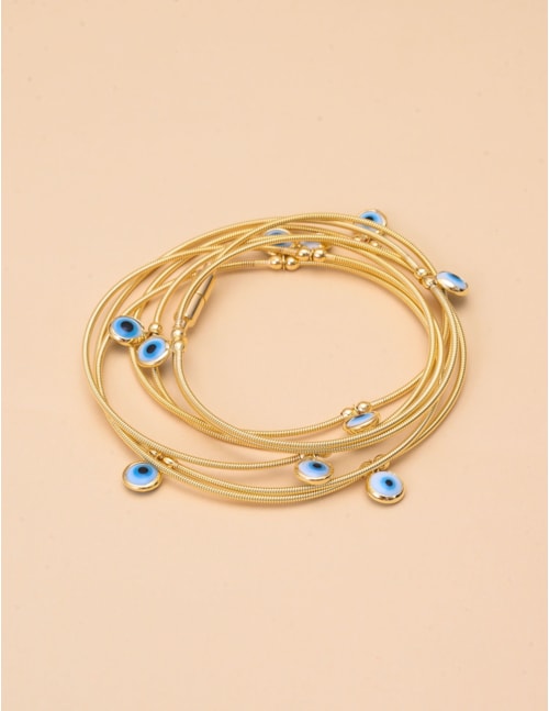 CORDA DE VIOLÃO COM PINGENTE DE OLHO GREGO - PU29079VO01