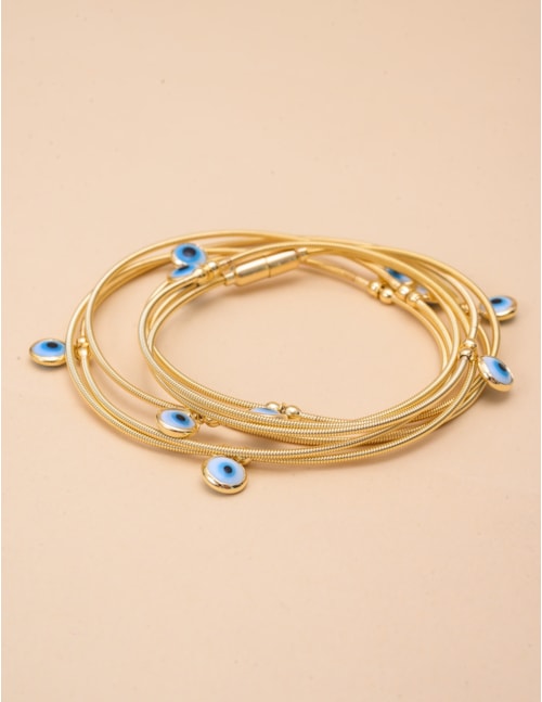 CORDA DE VIOLÃO COM PINGENTE DE OLHO GREGO - PU29079VO01