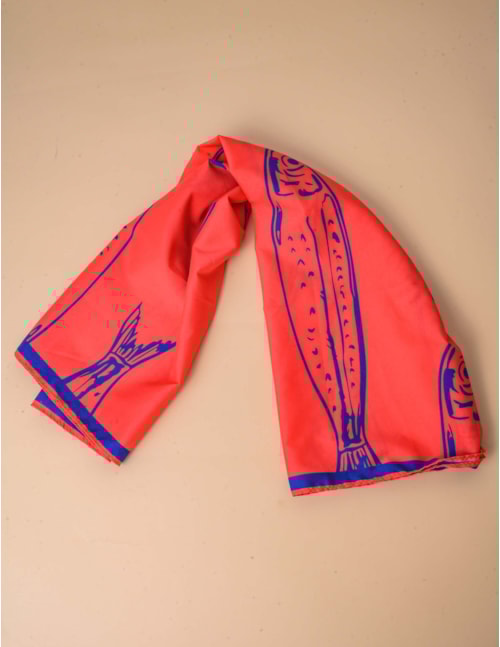 LENÇO DE PEIXE LARANJA E AZUL - LE0002VO08