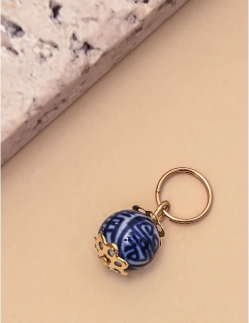Pingente Esfera Peixe Azul