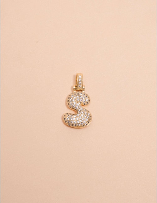 Pingente Letra S Gold