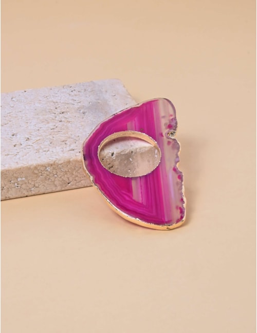 Porta Guardanapo Chapa Ágata Rosa