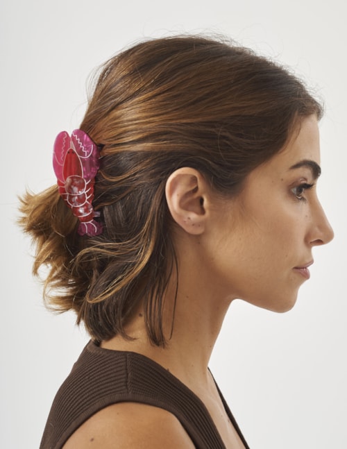 PRESILHA DE RESINA LAGOSTA ROSA - PR29013VO06