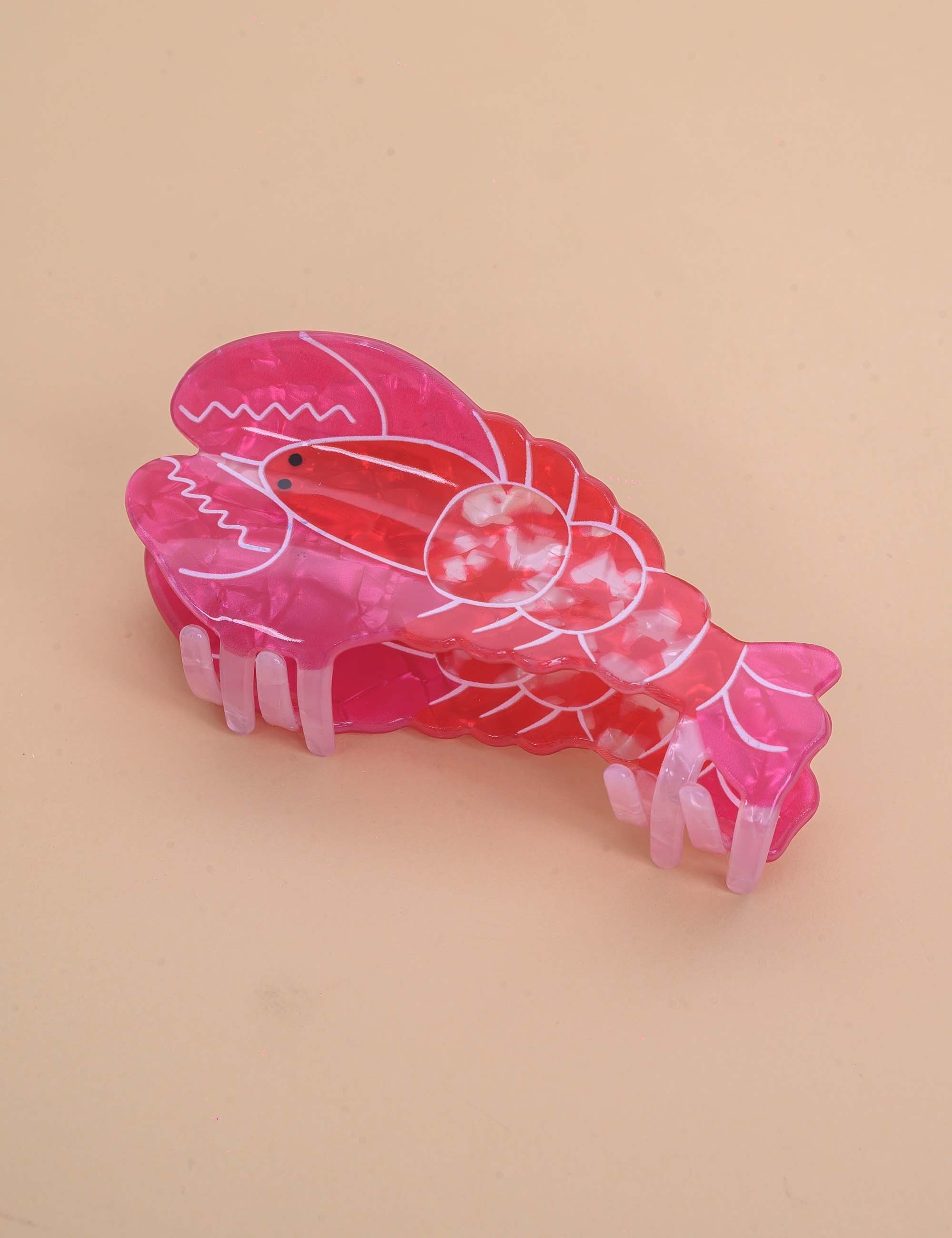 PRESILHA DE RESINA LAGOSTA ROSA - PR29013VO06