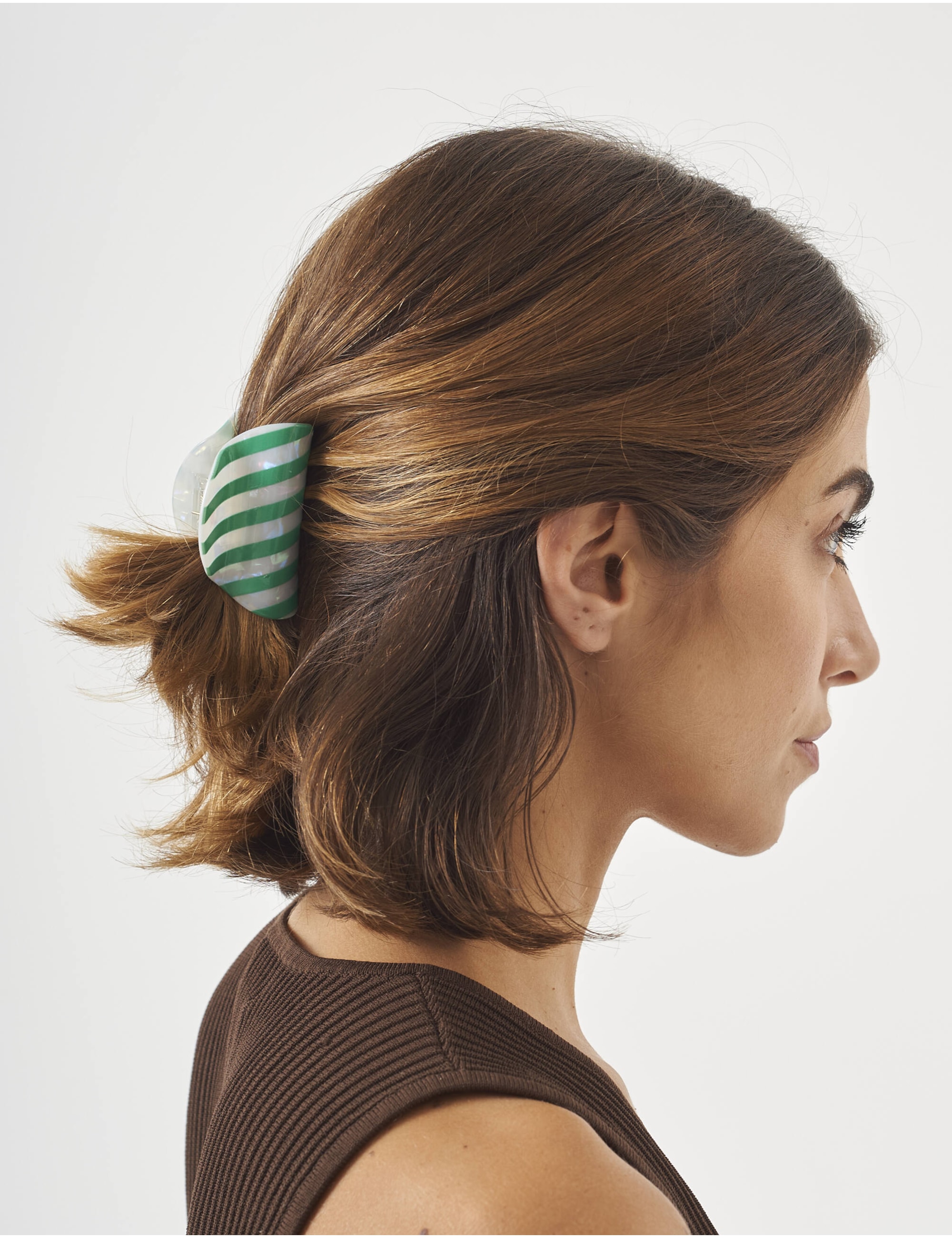 PRESILHA DE RESINA LISTRAS VERDE - PR29012VO05