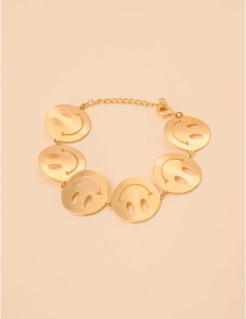PULSEIRA  DE  SMILES  METAL OURO  M - PU29062VO02