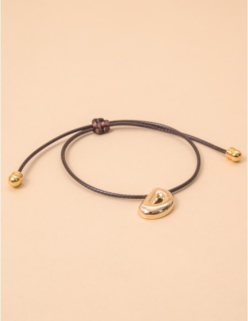 PULSEIRA FIO PINGENTE D  MARROM - PU29045VO07