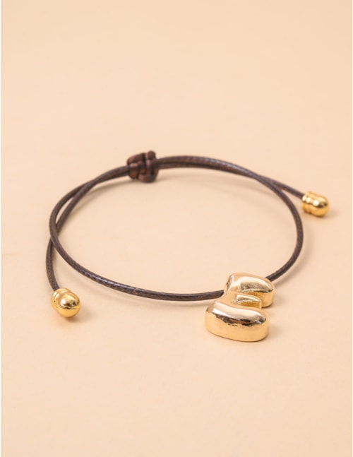 PULSEIRA FIO PINGENTE E MARROM - PU29045VO04