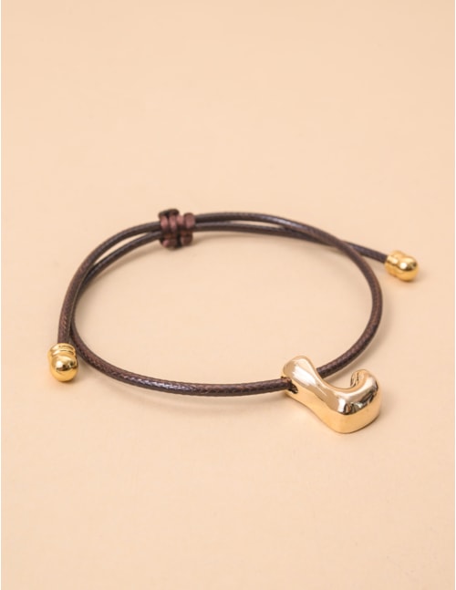 PULSEIRA FIO PINGENTE L  MARROM - PU29045VO09
