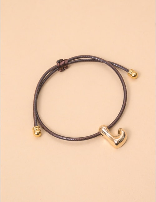 PULSEIRA FIO PINGENTE L  MARROM - PU29045VO09