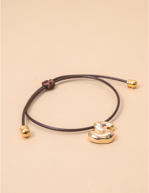 PULSEIRA FIO PINGENTE S  MARROM - PU29045VO08