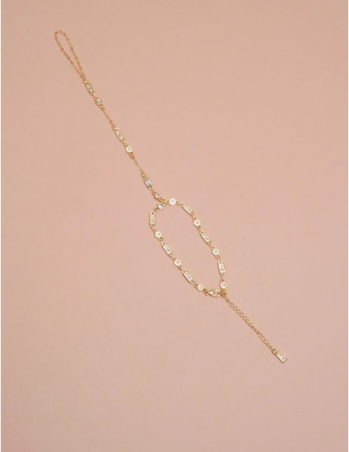 PULSEIRA MÃO CRISTAL OURO - PU2921VO01