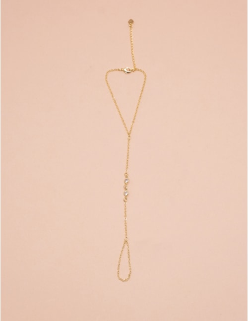 PULSEIRA MÃO OURO CRISTAL - PU29025VO03