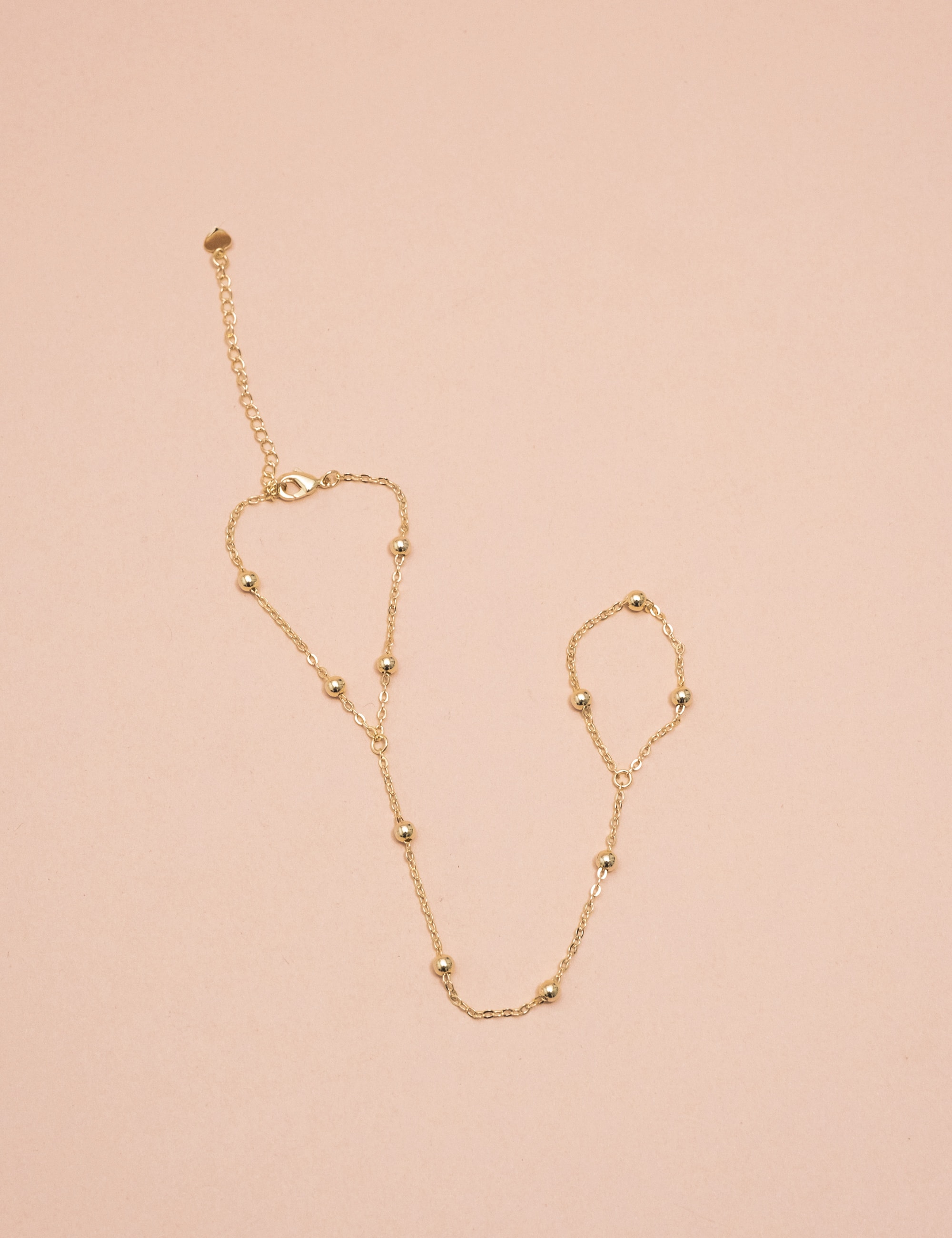 PULSEIRA MÃO OURO ESFERAS - PU29025VO01