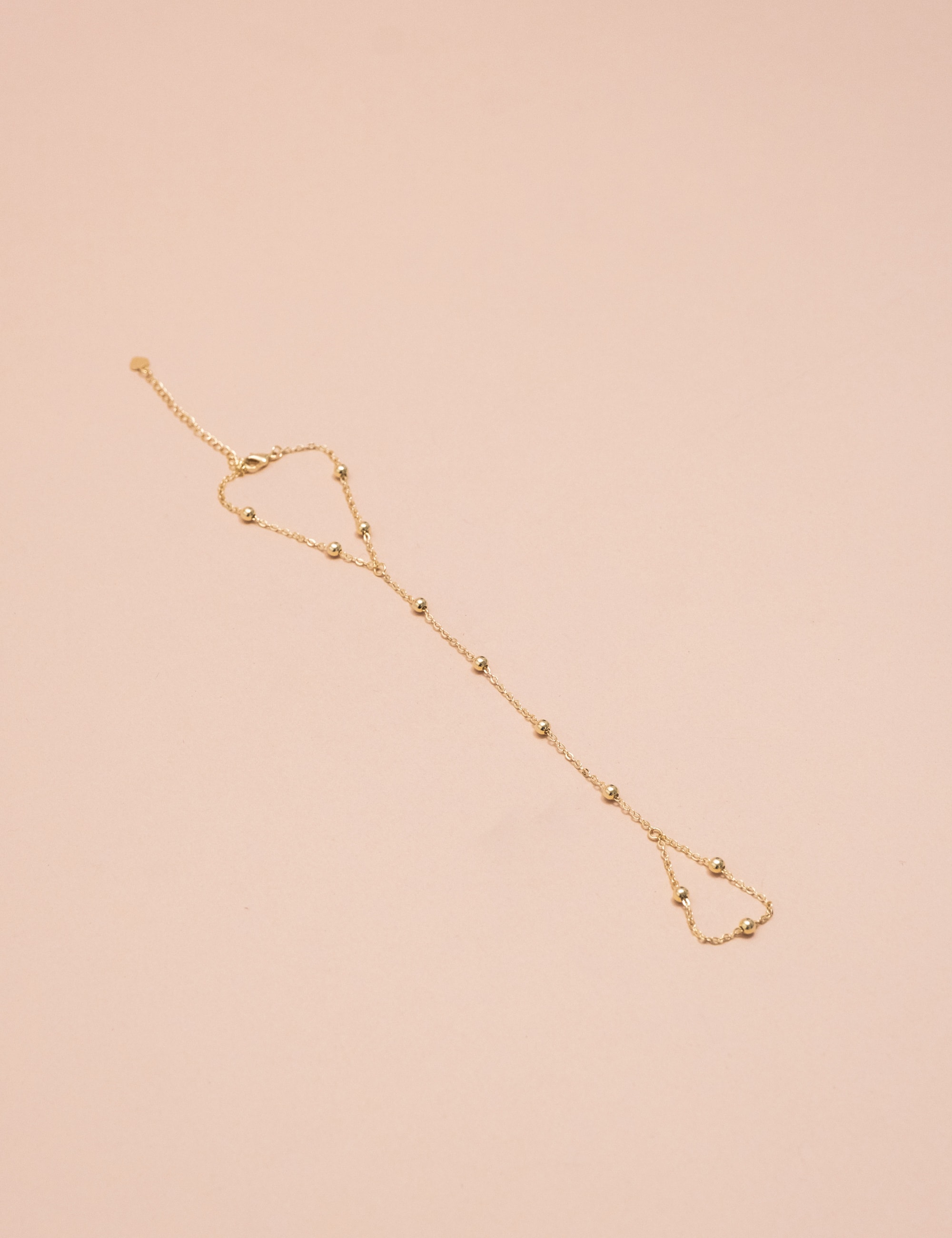 PULSEIRA MÃO OURO ESFERAS - PU29025VO01