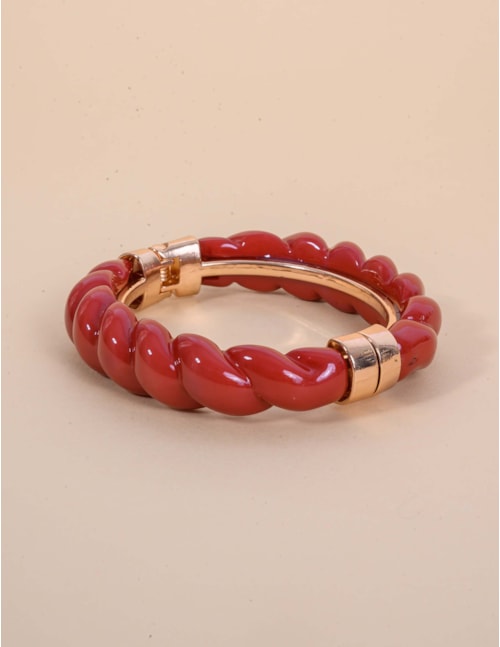 PULSEIRA OURO RESINA VINHO - PU29071VO12