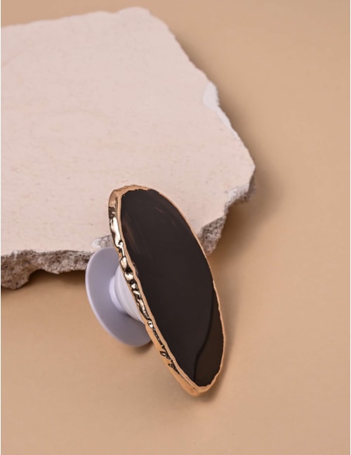SUPORTE PEDRA AGATA PRETO - PS7000VO07